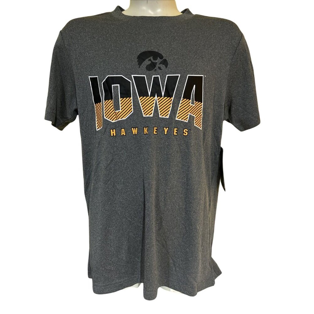 NEW Iowa Hawkeyes Colosseum Athletics Gray T-Shirt Youth M